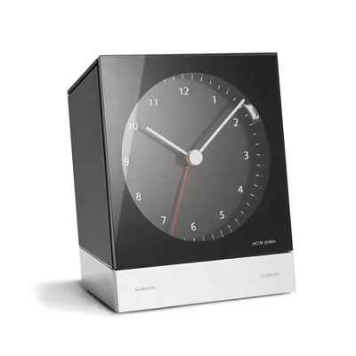 Produktbild von Jacob Jensen Series Quartz 341 Tischuhr Wecker Schwarz