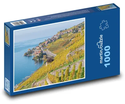 Zdjęcie produktu dla Puzzle 1000 Panorama Jeziora Genewskiego - martinpuzzle