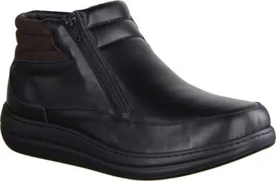 Produktbild von Liromed 640 Verbandschuh Herren, Halbschuh, Schwarz, Leder/Textil, NEU - Herrenschuhe Prophylaxe Diabetiker, Schwarz, leder