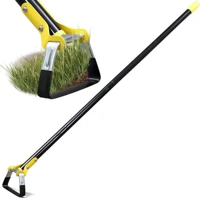 Obrázok produktu pre Kovová záhradná kosačka, 182 cm, odstraňovač buriny, záhradné náradie, kovová s ostrým nožom, multifunkčná kosačka, záhradné náradie na kyprenie, prevzdušňovanie a prekopávanie pôdy