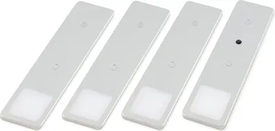 Produktbild von kalb | LED Unterbauleuchte Solid2, SET silbergrau, mech. Schalter, 3W 4er Set warmweiß