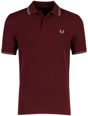 Produktbild von Fred Perry Poloshirt rot kurzarm 2-knöpfig