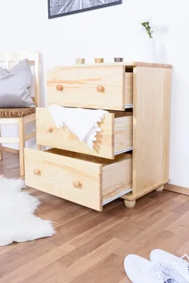 Produktbild von Kommode mit Schubladen Vollholz 60 cm