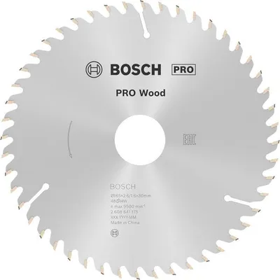 Produktbild von PRO Wood Kreissägeblatt, 165 x 2,6 x 30 mm, Z48