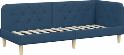 Immagine prodotto di vidaXL Letto angolare blu 80 x 200 cm Tessuto