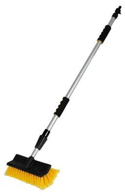Produktbild von BURI Auto Waschbürste Teleskopstiel Teleskopstange Wasserzulauf Bürste Waschanlage