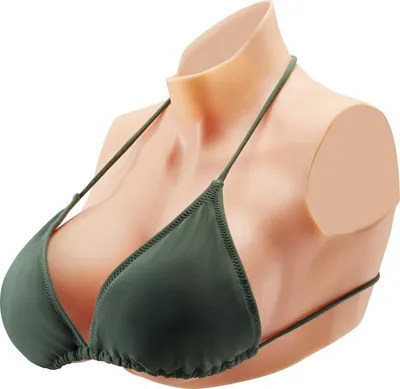 Produktbild von Silikonbrüste Gefälschte Brüste E Cup Hoher Kragen für Cosplay Drag Queen