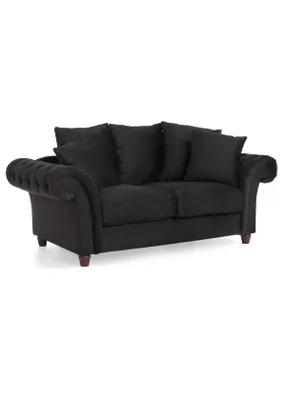 Produktbild von Design Sofa 2 Sitzer Chesterfield Stoff Couch Sofa Polster Sofas Zweisitzer Neu