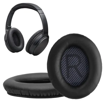 Produktbild von kwmobile 2x Ohr Polster für Bose Quietcomfort 35 35II 25 15 / QC35 QC35II QC25 QC15 Ohrpolster - Ersatz Ohrpolster - Kopfhörer Ersatzteile - Kopfhörer