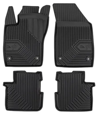 Imagen del producto de Alfombrillas de goma para Fiat Tipo 2015-2026 (sedán) – juego de 4 piezas, negras, a medida