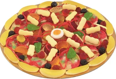 Image de Look O Look Candy Pizza Création Gomme aux fruits saveur fruits 435g