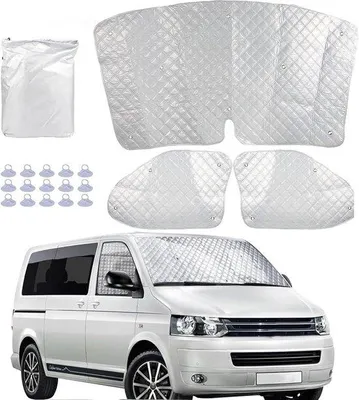 Productafbeelding van Famanu thermische matten voor VW T5 en T6 - Zonbescherming voor de voorruit