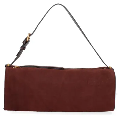 Produktbild von Lux Dames Handtasche aus echtem Wildleder mit Reißverschluss, hergestellt in Italien