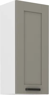 Produktbild von Hoher Oberschrank LAILI – Breite 40 cm, hellgrau/weiß