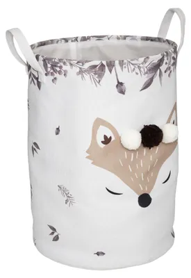 Produktbild von Spielzeugkorb FUCHS mit Pompons, faltbar, Ø 35 cm