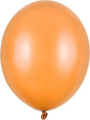 Obrázek produktu pro Balónky latexové metalické oranžové 23 cm 100 ks