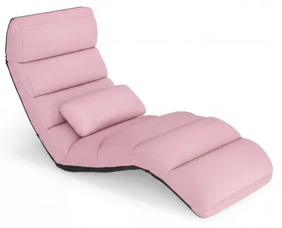 Immagine prodotto di KOMFOTTEU, poltrona reclinabile pieghevole, lettino da terra con schienale regolabile in 5 posizioni e funzione relax, sedia pieghevole da terra con cuscino, poltrona imbottita, poltrona da terra ideale per gaming, riposo e lettura