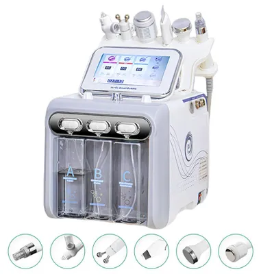 Zdjęcie produktu dla Urządzenie do hydrodermabrazji – urządzenie do zabiegów na twarz – 6 w 1 – głębokie oczyszczanie – odmłodzenie skóry – 220 V – Beauty 6 w 1