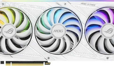 Produktbild von ASUS ROG -STRIX-RTX3090-O24G-WHITE, GeForce RTX 3090, 24 GB, GDDR6X, 384 Bit, 7680 x 4320 Pixel, PCI Express 4.0