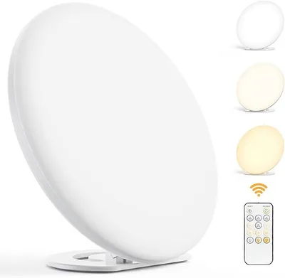Produktbild von Ferngesteuerte Phototherapielampe, 13.000 Lux, UV-freie LED-Leuchtstofflampe, 5 Helligkeitsstufen/3 Farbtemperaturen/4 Timer, mit Memory-Funktion