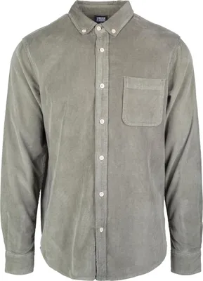 Produktbild von Urban Classics - Corduroy Kord Hemd oliv - XXL