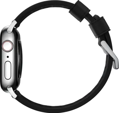Zdjęcie produktu dla Nomad Active Band Pro, Band, Smartwatch, Czarny, Srebrny, Apple, Ultra / 46mm, Skóra, Stal nierdzewna