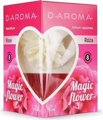 Produktbild von Duftdiffusor mit Blume D-aroma Flower Power 75ml Rose Lufterfrischer