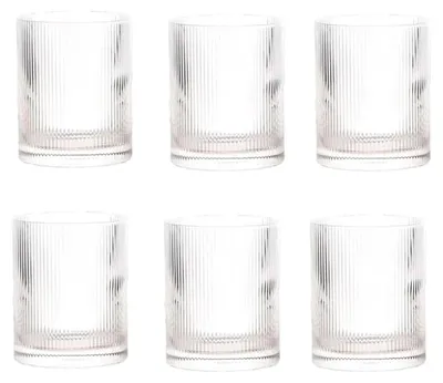 Productafbeelding van Set van 6 Transparante Glazen Flessen 450 ml
