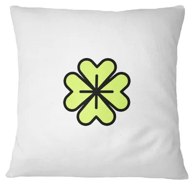 Kissenhülle 45x45 cm, Weiß, Polyester, mit Reißverschluss