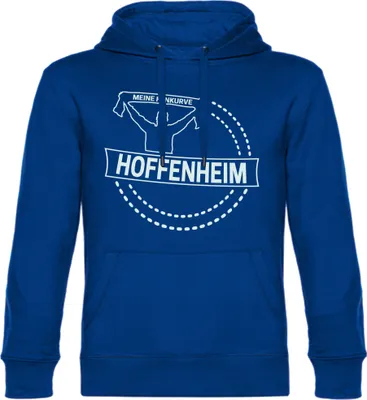 Produktbild von multifanshop Kapuzen Sweatshirt - Hoffenheim - Meine Fankurve, blau, Größe XXL