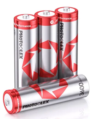 Productafbeelding van AA batterijen oplaadbare lithium 4 stuks, 1,5 V 3600 mWh