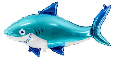 Produktbild von Folienballon Hai blau