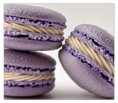 Produktbild von Spritzschutz Herdabdeckplatte Schneidebrett aus Glas Lila Macarons 1-Teilig (60x52cm)