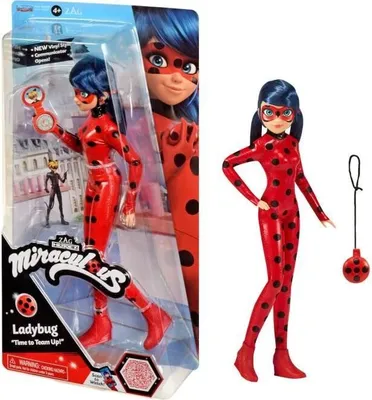 Obrázek produktu pro Panenka Miraculous Ladybug, 26 cm, Ladybug s telefonem, vinylový kostým