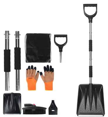 Produktbild von 3-in-1 Schneeschaufelset mit Eiskratzer und Schneebürste