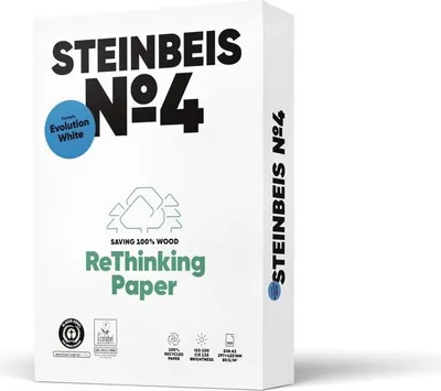 Produktbild von No. 4 - Evolution White - Recyclingpapier A3 80g weiß 500 Blatt.