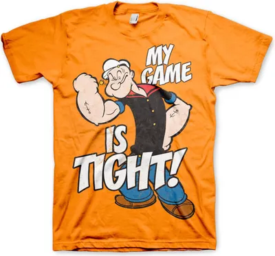 Produktbild von Popeye - Game Is Tight T-Shirt - XX-Large - Orange