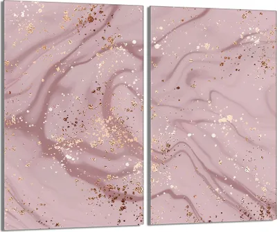 Produktbild von Herdabdeckplatten 2 teilig 30x52 Glaskeramikfeld Abdeckung Glas, Marmor Rosa