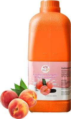 Produktbild von Fruchtsirup für Bubble Tee 2,5kg Pfirsich Konzentrat Sirup Bubble Tea Set Getränkesirup - 100 % Vegan Glutenfrei Alkoholfrei