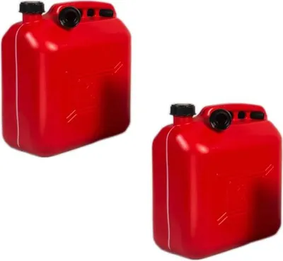 Produktbild von 2x Premium Auto Benzinkanister 20l Kraftstoffkanister Reservekanister Auslaufrohr