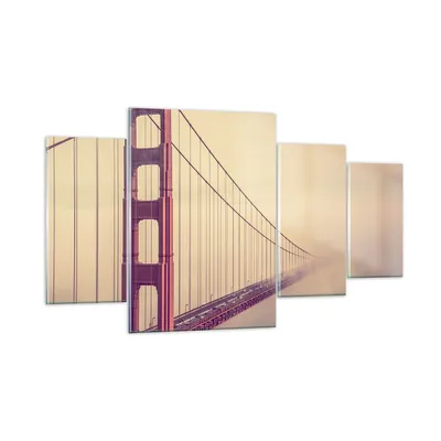 Produktbild von Bilder auf glas - Brücke Autobahn Infrastruktur - 160x90cm - Glasbilder - Wandbilder - Kunstdruck - zum Aufhängen bereit - Wanddekoration aus Glas - Glas Bilder - Wandbild auf Glas - GDL160x90-3071