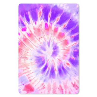 Produktbild von MuchoWow® Mauspad Mousepad Krawattenfärbung - Lila - Rosa 18x27 cm - Mousepads - Maus Mat - Pad - Mausunterlage