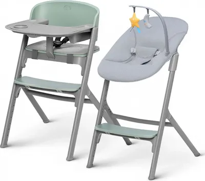 Immagine prodotto di KINDERKRAFT SELECT Set sedia da pranzo Livy verde oliva + sdraio Calmee, Premium