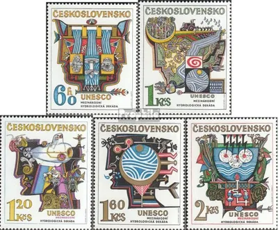 Produktbild von Briefmarken Tschechoslowakei 1974 Mi 2195-2199 (kompl.Ausg.) postfrisch UNESCO