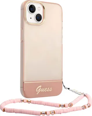 Immagine prodotto di Guess Guhcp14Shgcohp Iphone 14 / 15 / 13 6.1 Różowy/Pink Hardcase Translucent Pearl Strap