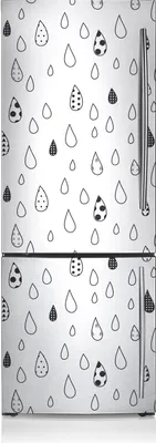 Produktbild von Dekoration Kühlschrank Aufkleber Magnete Küche Kühlschrankmagnete 70x190 cm - Abstrakte Tropfen.