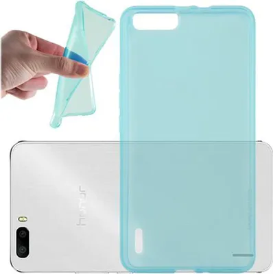 Produktbild von Cadorabo Hülle für Honor 6 PLUS Schutz Hülle in Blau Schutzhülle TPU Silikon Cover Etui Case
