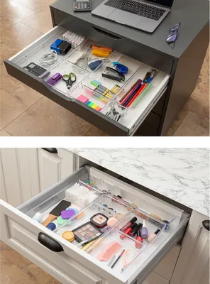 Zdjęcie produktu dla Evila Originals, SET9 - Transparent, organizer do szuflady, przezroczysty, 100% PLASTIK, 15 x 7,5 x 5,5 cm