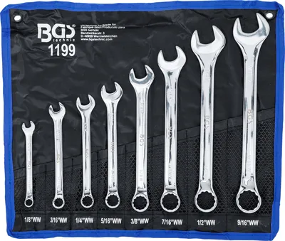 Obrázek produktu pro BGS 1199 Sada kombinovaných klíčů, WHITWORTH, 8 ks.