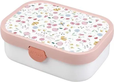 Produktbild von Mittagessenbox - Blumen Schmetterling Muster